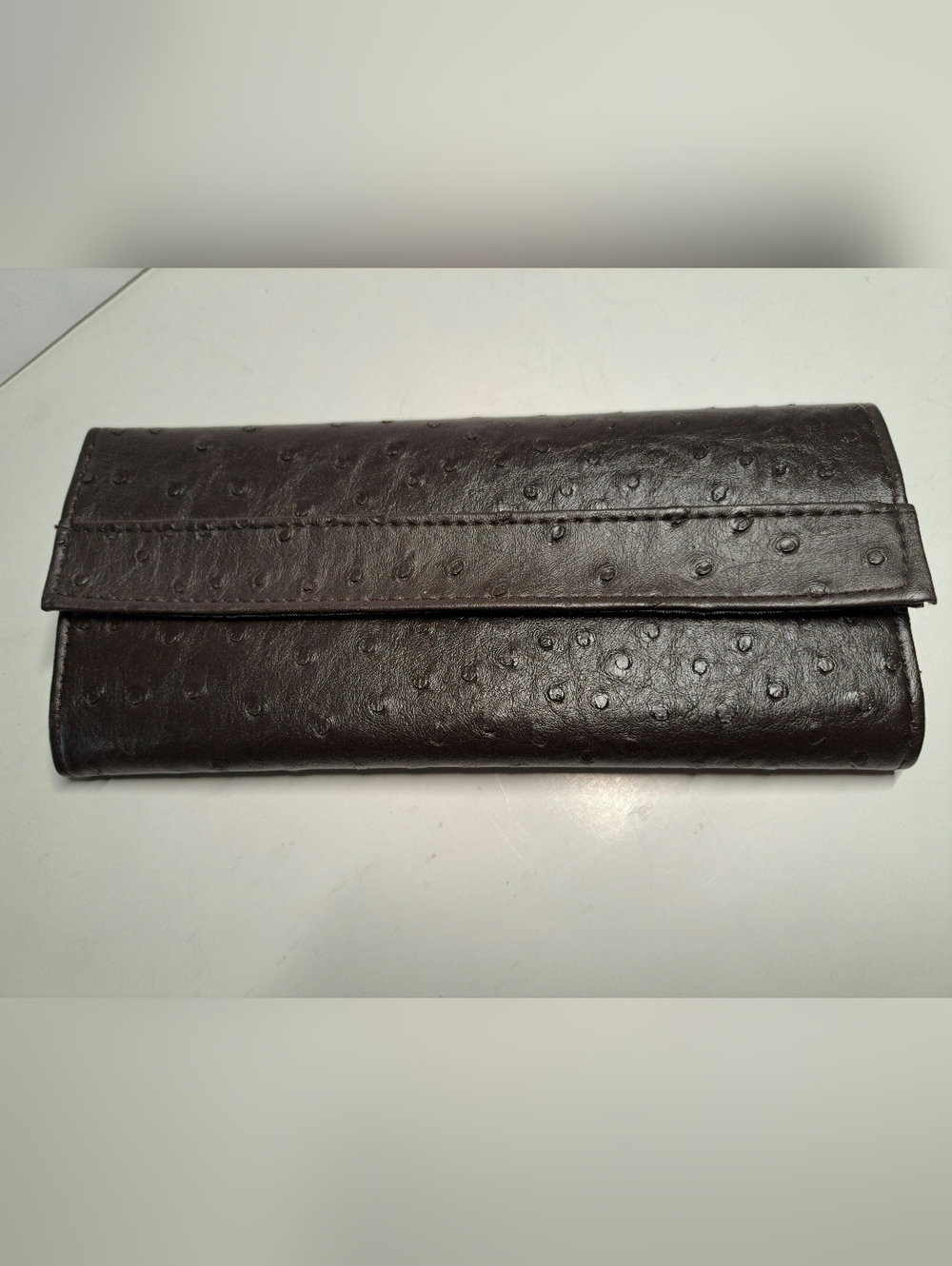 Source Unknown Black Textured Clutch Wallet